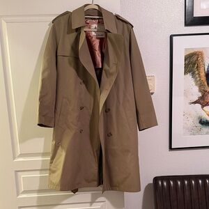 Men's Elegant Beige Trench Coat